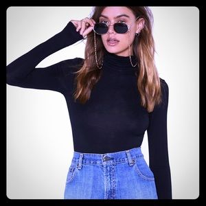 Nasty Gal Long Sleeved TurtleNeck Bodysuit